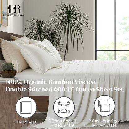 Luxury Bamboo Sheet Set [Opulent Ivory]