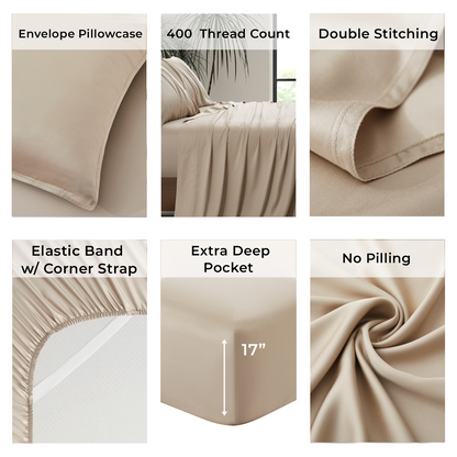 Luxury Bamboo Sheet Set [Dune]