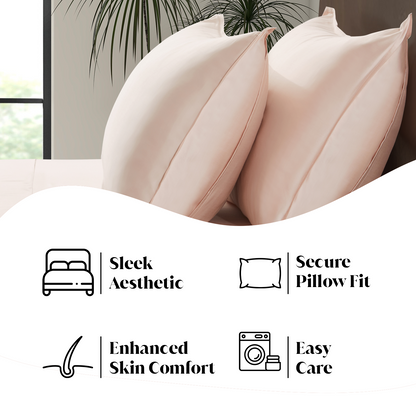 Luxury Bamboo Pillowcase Set [Vintage Pink]