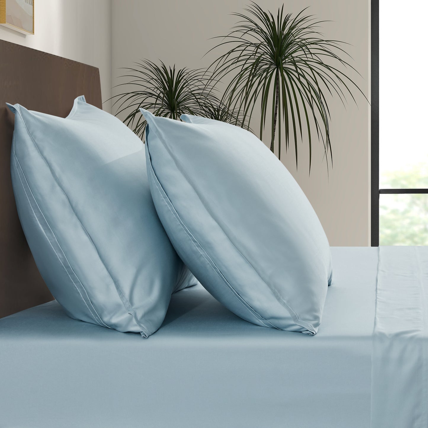 Luxury Bamboo Pillowcase Set [Spa Blue]