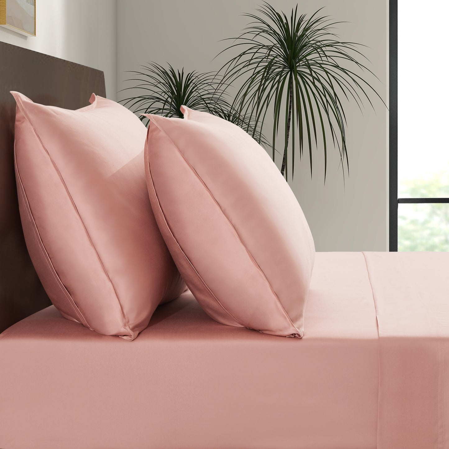 Luxury Bamboo Pillowcase Set [Rose Quartz]
