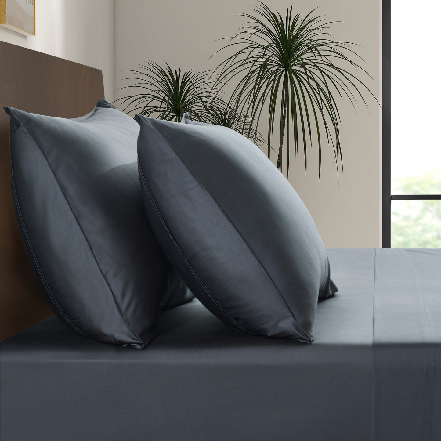 Luxury Bamboo Pillowcase Set [Charcoal Grey]