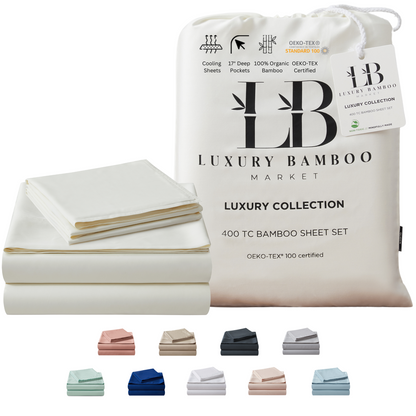 Luxury Bamboo Sheet Set [Opulent Ivory]