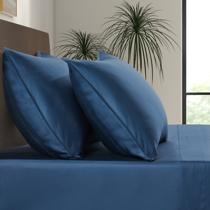 Luxury Bamboo Pillowcase Set [Midnight Blue]