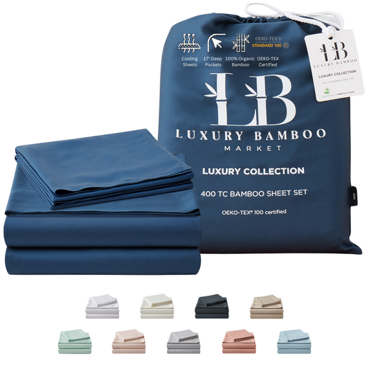 Luxury Bamboo Sheet Set [Midnight Blue]